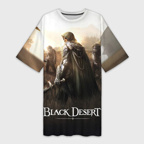Платье-футболка 3D с принтом Battlefield BDO в Новосибирске,  |  | Тематика изображения на принте: black desert | black desert online | game | games | mmo | блэк десерт | блэк дисерт | игра | игры | ммо