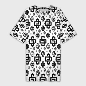 Платье-футболка 3D с принтом Узор White Pattern Dope Camo (Dope Street Market) в Новосибирске,  |  | балаклава | камуфляж | модные | узор | хайп | шмот