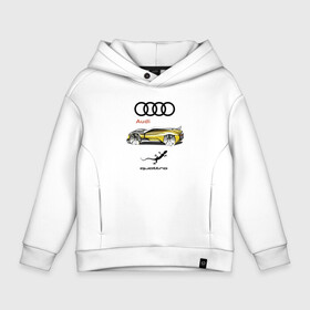 Детское худи Oversize хлопок с принтом Audi   Quattro   Lizard в Новосибирске, френч-терри — 70% хлопок, 30% полиэстер. Мягкий теплый начес внутри —100% хлопок | боковые карманы, эластичные манжеты и нижняя кромка, капюшон на магнитной кнопке | audi | car | concept | germany | lizard | автомобиль | ауди | германия | ящерица