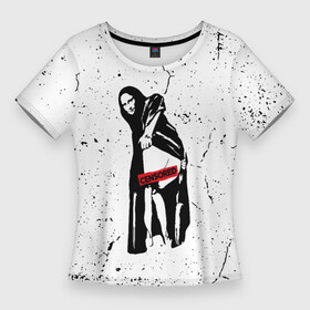 Женская футболка 3D Slim с принтом Banksy Mona Lisa  Бэнкси в Новосибирске,  |  | banksy | mona | mona lisa | арт | бенкси | бэнкси | граффити | картина | мона лиза | роберт | робин бэнкс | робин ганнингхем | стрит арт | творчество | художник