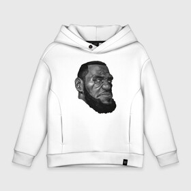 Детское худи Oversize хлопок с принтом Angry LeBron в Новосибирске, френч-терри — 70% хлопок, 30% полиэстер. Мягкий теплый начес внутри —100% хлопок | боковые карманы, эластичные манжеты и нижняя кромка, капюшон на магнитной кнопке | basketball | game | james | kt | lakers | lebron | los angeles | nba | sport | баскетбол | баскетболист | джеймс | игра | леброн | лос анджелес | мяч | нба | спорт | спортсмен