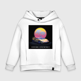 Детское худи Oversize хлопок с принтом Stay Rad, Stay Retro (Retrowave) в Новосибирске, френч-терри — 70% хлопок, 30% полиэстер. Мягкий теплый начес внутри —100% хлопок | боковые карманы, эластичные манжеты и нижняя кромка, капюшон на магнитной кнопке | Тематика изображения на принте: 80s | 80е | countach | lamborghini | neon | rad | retrowave | sun | коунташ | ламборгини | неон | пальмы | ретровейв