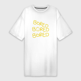 Платье-футболка хлопок с принтом Bored Bored Bored в Новосибирске,  |  | bored | serial | sherlock | sherlock bored | боред | печаль | сериал | скука | скукота | скучать | скучающий | скучища | телесериал | тоска | уныние | шерлок | шерлок холмс