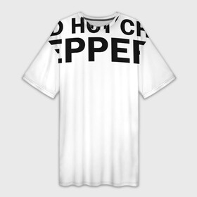 Платье-футболка 3D с принтом Red Hot Chili Peppers с половиной лого в Новосибирске,  |  | red hot chili peppers | rhcp | группа | музыка | перцы | рок