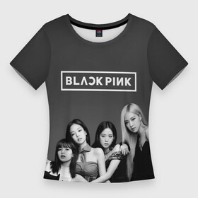 Женская футболка 3D Slim с принтом BLACKPINK. BW Divas в Новосибирске,  |  | black | blackpink | chae | jennie | jisoo | kim | kpop | lalisa | lisa | manoban | park | pink | rose | young | дженни | джису | ён | ким | лалиса | лиса | манобан | пак | розэ | че