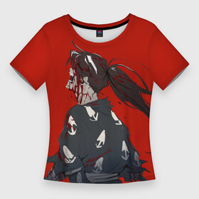 Женская футболка 3D Slim с принтом Кричащий Хяккимару в Новосибирске,  |  | anime | dororo | hyakkimaru | аниме | анимэ | дороро | хяккимару