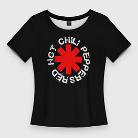 Женская футболка 3D Slim с принтом Red Hot Chili Peppers  Rough Logo в Новосибирске,  |  | anthony | balzari | by | californication | chili | flea | freaky | frusciante | getaway | hot | im | john | kiedis | logo | love | michael | pepper | peppers | red | rough | styley | the | unlimited | way | with | you | бальзари | горячий | джон |