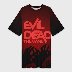 Платье-футболка 3D с принтом Evil Dead The Game в Новосибирске,  |  | ash | evil dead | game | necronomicon | the evil dead | зловещие мертвецы | игра | мертвецы | некрономикон | хоррор | эш