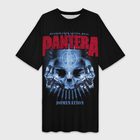 Платье-футболка 3D с принтом Pantera Domination в Новосибирске,  |  | anarchy | heavy metal | music | pantera | punks not dead | rock music | rocker | rockn | slayer | thrash metal | анархия | гитара | глэм метал | грув метал | металл | панк рок | пантера | рок музыка | рок н ролл | рокер | трэш метал | тяжелый рок