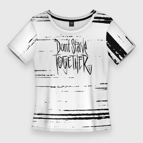 Женская футболка 3D Slim с принтом don t starve together. в Новосибирске,  |  | bosses | deerclops | dont starve | dont starve together | dragonfly | dst | guide | klaus | ruins rush