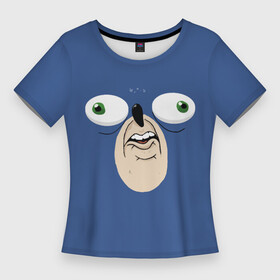 Женская футболка 3D Slim с принтом Смешной Ежик в Новосибирске,  |  | ежик | игры | смешные | соник | фильмы