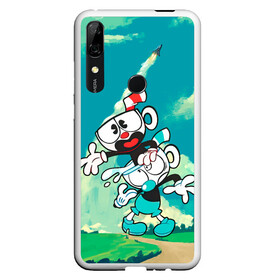 Чехол для Honor P Smart Z с принтом 2 Чашечки | Cuphead в Новосибирске, Силикон | Область печати: задняя сторона чехла, без боковых панелей | cuphead | cupheadshow | игра чашки | капхед | капхэд | нетфликс | чашечки | чашка | чашки | шоу | шоу чашечка