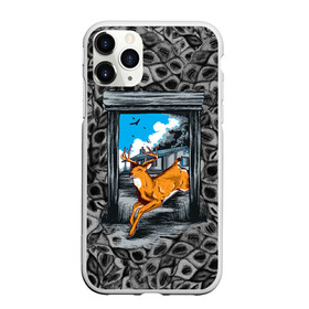 Чехол для iPhone 11 Pro матовый с принтом Олень 3D рисунок в Новосибирске, Силикон |  | Тематика изображения на принте: 3d | 3d рисунок | 3д | звери | олениха | олень | природа