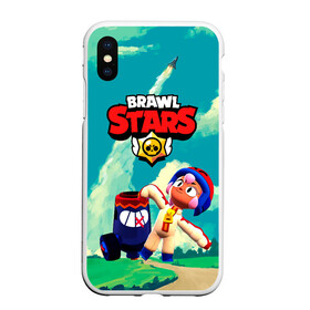 Чехол для iPhone XS Max матовый с принтом brawlstars Выстрел Бонни Bonny в Новосибирске, Силикон | Область печати: задняя сторона чехла, без боковых панелей | Тематика изображения на принте: boni | bonnie | brawl | brawl stars | brawlstars | brawl_stars | бони | бонни | бравлстарс