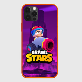 Чехол для iPhone 12 Pro с принтом BrawlStars Бонни с пушкой Bonny в Новосибирске, силикон | область печати: задняя сторона чехла, без боковых панелей | Тематика изображения на принте: boni | bonnie | brawl | brawl stars | brawlstars | brawl_stars | бони | бонни | бравлстарс