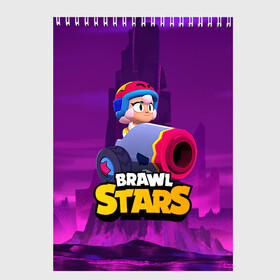 Скетчбук с принтом BrawlStars Бонни с пушкой Bonny в Новосибирске, 100% бумага
 | 48 листов, плотность листов — 100 г/м2, плотность картонной обложки — 250 г/м2. Листы скреплены сверху удобной пружинной спиралью | Тематика изображения на принте: boni | bonnie | brawl | brawl stars | brawlstars | brawl_stars | бони | бонни | бравлстарс