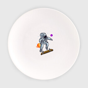 Тарелка с принтом Космонавт прыгает на скейте в Новосибирске, фарфор | диаметр - 210 мм
диаметр для нанесения принта - 120 мм | Тематика изображения на принте: skate | космонавт | космос | скейт | скейтер