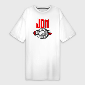 Платье-футболка хлопок с принтом JDM  Bull terrier  Japan в Новосибирске,  |  | bull terrier | dog | japan | jaw | jdm | style | бультерьер | собака | стиль | япония