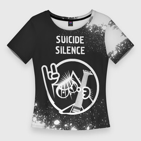 Женская футболка 3D Slim с принтом Suicide Silence  КОТ  Брызги в Новосибирске,  |  | band | metal | paint | rock | silence | suicide | suicide silence | брызги | группа | кот | краска | рок | сайленс | суицайд