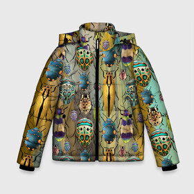 Зимняя куртка для мальчиков 3D с принтом Яркие жуки в Новосибирске, ткань верха — 100% полиэстер; подклад — 100% полиэстер, утеплитель — 100% полиэстер | длина ниже бедра, удлиненная спинка, воротник стойка и отстегивающийся капюшон. Есть боковые карманы с листочкой на кнопках, утяжки по низу изделия и внутренний карман на молнии. 

Предусмотрены светоотражающий принт на спинке, радужный светоотражающий элемент на пуллере молнии и на резинке для утяжки | Тематика изображения на принте: божья коровка | жуки | насекомые | природа | яркие жуки