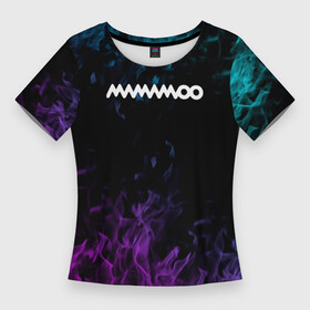 Женская футболка 3D Slim с принтом mamamoo  неоновый огонь в Новосибирске,  |  | 1thek | gogobebe | hallyu | hip | hwasa | k pop | korean music | loen | mamamoo | mnet | moonbyul | music | mv | new | solar | song | teaser | wheein