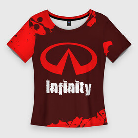 Женская футболка 3D Slim с принтом INFINITI  Infinity + Краска в Новосибирске,  |  | auto | infiniti | infinity | logo | moto | nissan | paint | symbol | авто | автомобиль | брызги | гонки | знак | инфинити | краска | лого | логотип | логотипы | марка | машина | мото | ниссан | символ | символы