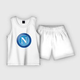 Детская пижама с шортами хлопок с принтом SSC NAPOLI  Napoli в Новосибирске,  |  | club | footbal | logo | napoli | ssc | знак | клуб | логотип | логотипы | наполи | символ | символы | форма | футбол | футбольная | футбольный