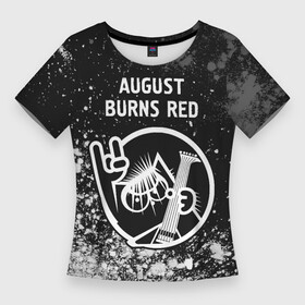 Женская футболка 3D Slim с принтом August Burns Red  КОТ  Краска в Новосибирске,  |  | august | august burns red | band | burns | metal | red | rock | август | бернс | группа | кот | краска | краски | ред | рок