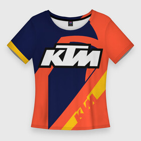 Женская футболка 3D Slim с принтом KTM VINTAGE  SPORTWEAR в Новосибирске,  |  | 90s | cross | enduro | ktm | moto | moto sport | motocycle | sportmotorcycle | vintage | винтаж | кросс | ктм | мото | мото спорт | мотоспорт | спорт мото