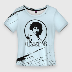 Женская футболка 3D Slim с принтом the doors  музыкант в Новосибирске,  |  | doors | doors greatest hits | jim morrison | john densmore | ray manzarek | robby krieger | rock | the | the doors