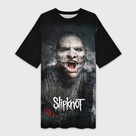 Платье-футболка 3D с принтом Slipknot  The Gray Chapter  Corey Taylor в Новосибирске,  |  | Тематика изображения на принте: corey taylor | metal | musick | nu metal | rock | slipknot | the gray chapter | группа | кори тейлор | метал | музыка | музыканты | ню метал | портреты | постеры | рок | слипкнот