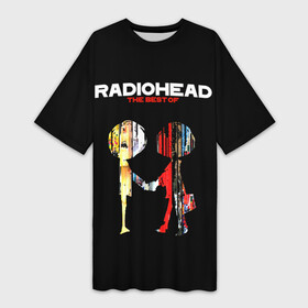Платье-футболка 3D с принтом Radiohead The BEST в Новосибирске,  |  | radio head | radiohead | thom yorke | одержимый чем то | радио хед | радиохед | радиохэд | рок | рок группа | том йорк | томас эдвард йорк | фанат