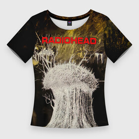 Женская футболка 3D Slim с принтом College EP  Radiohead в Новосибирске,  |  | radio head | radiohead | thom yorke | одержимый чем то | радио хед | радиохед | радиохэд | рок | рок группа | том йорк | томас эдвард йорк | фанат