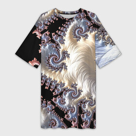 Платье-футболка 3D с принтом Авангардный фрактальный паттерн  Avant garde fractal pattern в Новосибирске,  |  | abstraction | fashion | fractal | pattern | vanguard | абстракция | авангард | мода | узор | фрактал