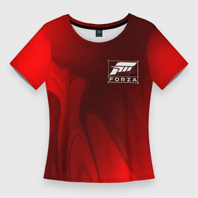 Женская футболка 3D Slim с принтом FORZA HORIZON  Арт в Новосибирске,  |  | forza | game | games | horizon | logo | motorsport | racing | абстракция | авто | гонки | игра | игры | лого | логотип | логотипы | мото | моторспорт | символ | символы | форза | хорайзен