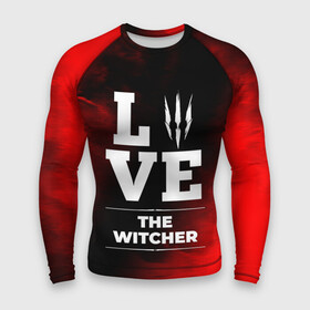 Мужской рашгард 3D с принтом The Witcher Love Классика в Новосибирске,  |  | logo | love | the | the witcher | witcher | ведьмак | игра | игры | лого | логотип | огонь | пламя | символ