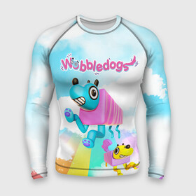 Мужской рашгард 3D с принтом Wobbledogs в Новосибирске,  |  | dog | game | wobbledogs | вабл догс | ваблдогс | игра | игры | мутации | симулятор | собаки