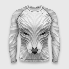 Мужской рашгард 3D с принтом Волк  белый в Новосибирске,  |  | wolf | арт | белый | волк | волкодав | волкодиночка | волкособ | детские | добрый | животные | одинокий волк | рисунок | рок | серый | серый волк | собака | узор | узоры