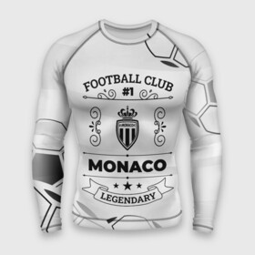 Мужской рашгард 3D с принтом Monaco Football Club Number 1 Legendary в Новосибирске,  |  | club | football | logo | monaco | клуб | лого | монако | мяч | символ | спорт | футбол | футболист | футболисты | футбольный