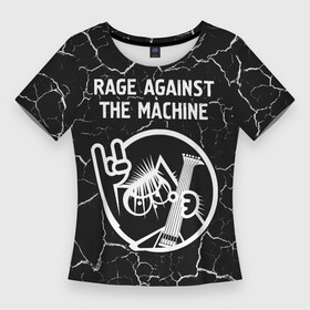 Женская футболка 3D Slim с принтом Rage Against The Machine  КОТ  Трещины в Новосибирске,  |  | against | band | machine | metal | rage | rage against the machine | rock | the | группа | кот | машин | мрамор | рок | рэйдж | трещины