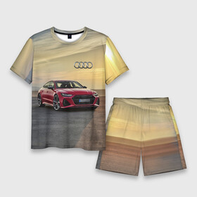 Мужской костюм с шортами 3D с принтом Audi RS 7 на закате солнца  Audi RS 7 at sunset в Новосибирске,  |  | audi rs 7 | car | clouds | desert | germany | nature | prestige | sky | sunset | автомобиль | ауди | германия | закат | небо | облака | престиж | природа | пустыня | солнце