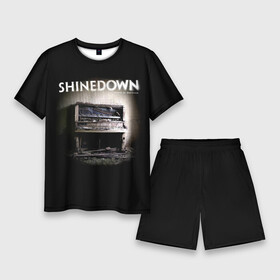 Мужской костюм с шортами 3D с принтом Shinedown  The Sound of Madness в Новосибирске,  |  | brent smith | shinedown | the sound of madness | брент смит | группа | музыка | рок | рок группа