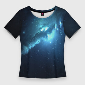Женская футболка 3D Slim с принтом Sky full of stars в Новосибирске,  |  | Тематика изображения на принте: night | outer space | space | universe with stars | вселенная | вселенная с солнцем | вселенная со звездами | звёзды | космическое пространство | космос | ночь