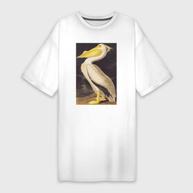 Платье-футболка хлопок с принтом American White Pelican (Пеликан) в Новосибирске,  |  | абстракция | винтаж | геометрия | животные | картина | классика | красный | кубизм | пеликан | природа | птицы | фауна | экспрессионизм