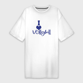 Платье-футболка хлопок с принтом LIVE LOVE VOLLEYBALL Волейбол в Новосибирске,  |  | fivb | voleybal | volleyball | волебол | волейбол | волейбола | волейболист | волейболистка | воллейбол | международная | федерация | фивб