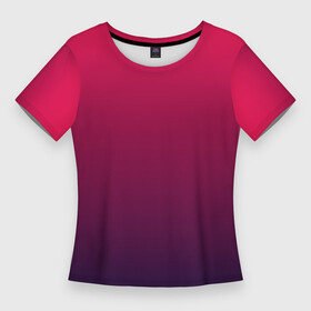 Женская футболка 3D Slim с принтом RED to dark BLUE  GRADIENT в Новосибирске,  |  | абстракция | амбре | без дизайна | без лишнего | градиент | градиент и ничего лишнего | градиенты | красная | красное | красный | на весну | на каждый день | на лето | текстура