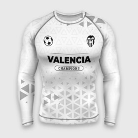 Мужской рашгард 3D с принтом Valencia Champions Униформа в Новосибирске,  |  | club | football | logo | valencia | валенсия | клуб | лого | мяч | символ | спорт | форма | футбол | футболист | футболисты | футбольный