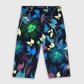 Велосипедки 3D с принтом Color summer night  Floral pattern в Новосибирске,  |  | color | fashion | flowers | night | pattern | summer | мода | ночь | узор | цвет | цветы