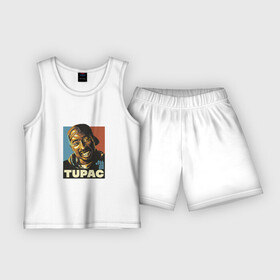 Детская пижама с шортами хлопок с принтом Tupac  All Eyez On me в Новосибирске,  |  | 2pac | california | hiphop | music | rap | rip | shakur | thuglife | tupac | калифорния | музыка | рэп | рэпер | тупак | хипхоп | шакур