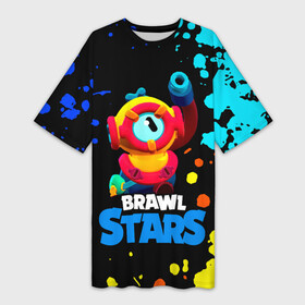 Платье-футболка 3D с принтом Отис Otis Brawl Stars в Новосибирске,  |  | Тематика изображения на принте: brawl stars | faraotis | otis | otis brawl stars | бравл старс | отис | отис бравл старс | фараотис